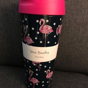 Vera Bradley Flamingo Travel Mug